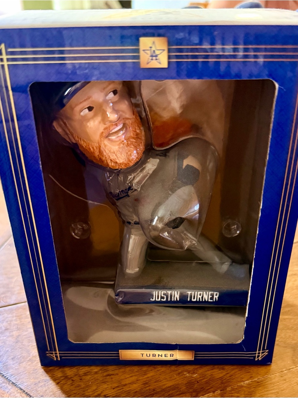 2020 NIB World Series Justin Turner Dodgers Bobble Head Collectable Figuren